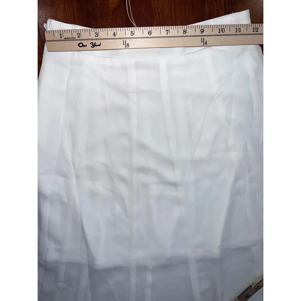 Show Me Your Mumu White Flowy Maxi Skirt XXS High Rise Bridal Vacation